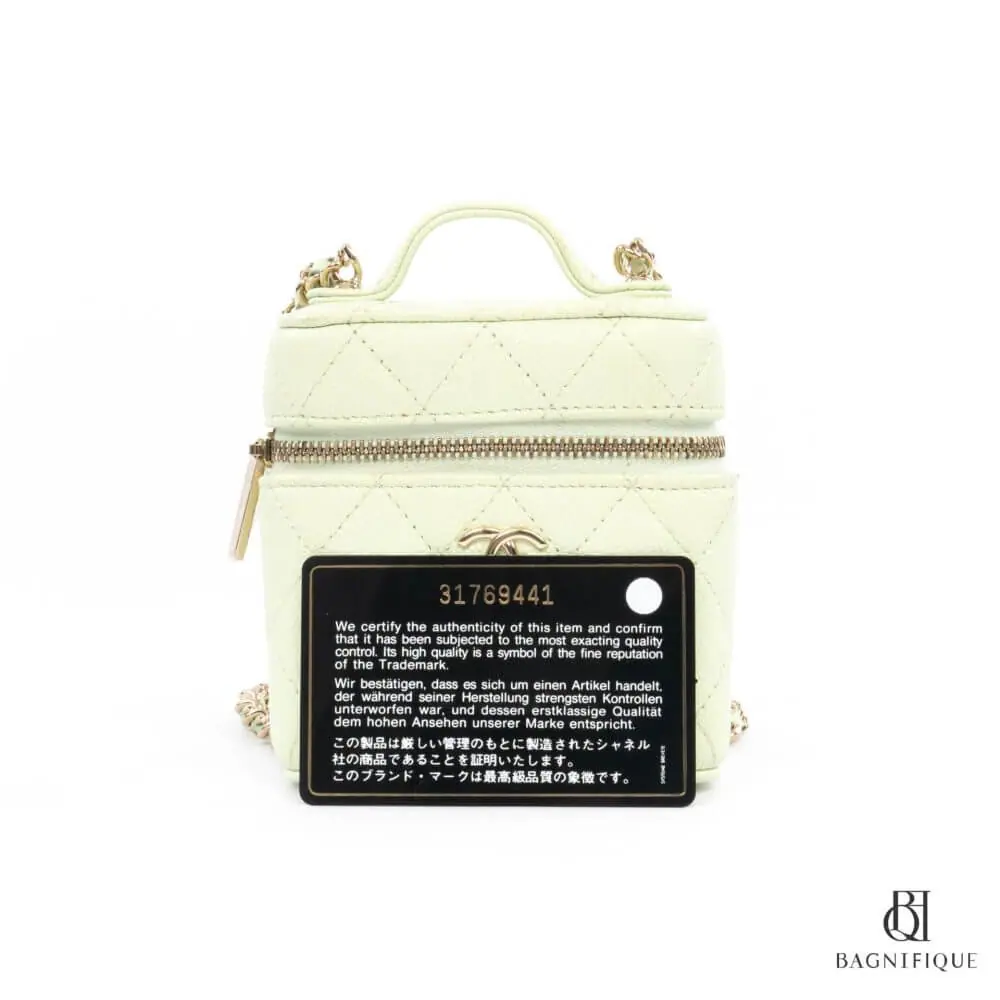 สำเนาของ CHANEL VANITY MINI GREEN CAVIAR GHW 31769441 8652