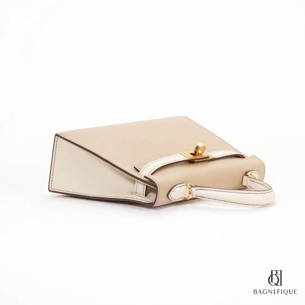 สำเนาของ HERMES KELLY 20 BEIGE WHITE EPSOM GHW STAMP Z 0044